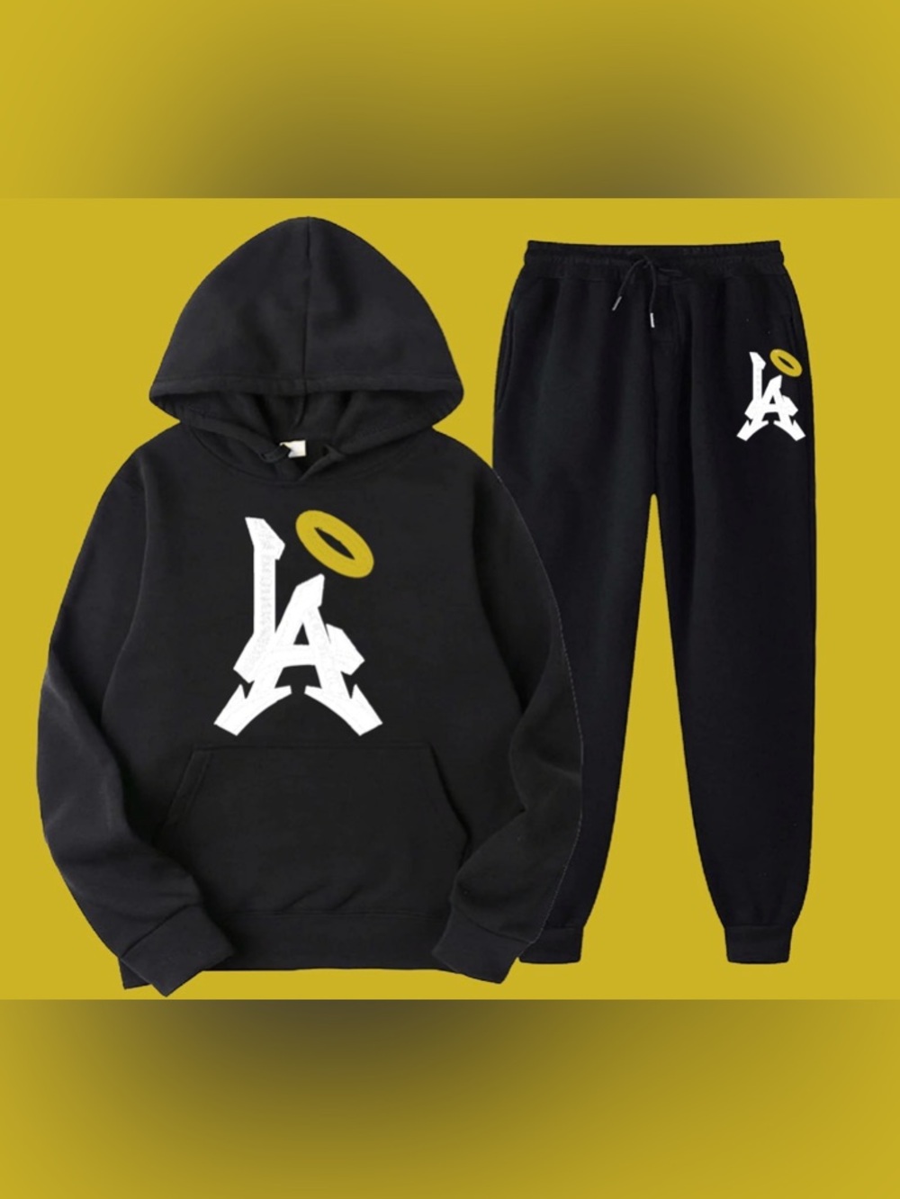 Los Angeles Halo Hoodie Sweatpants Set New S-5XL 2026